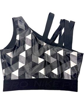 ATHLEISURE NIKE Serena Tenniscore Sporty Geometric Crop Bra